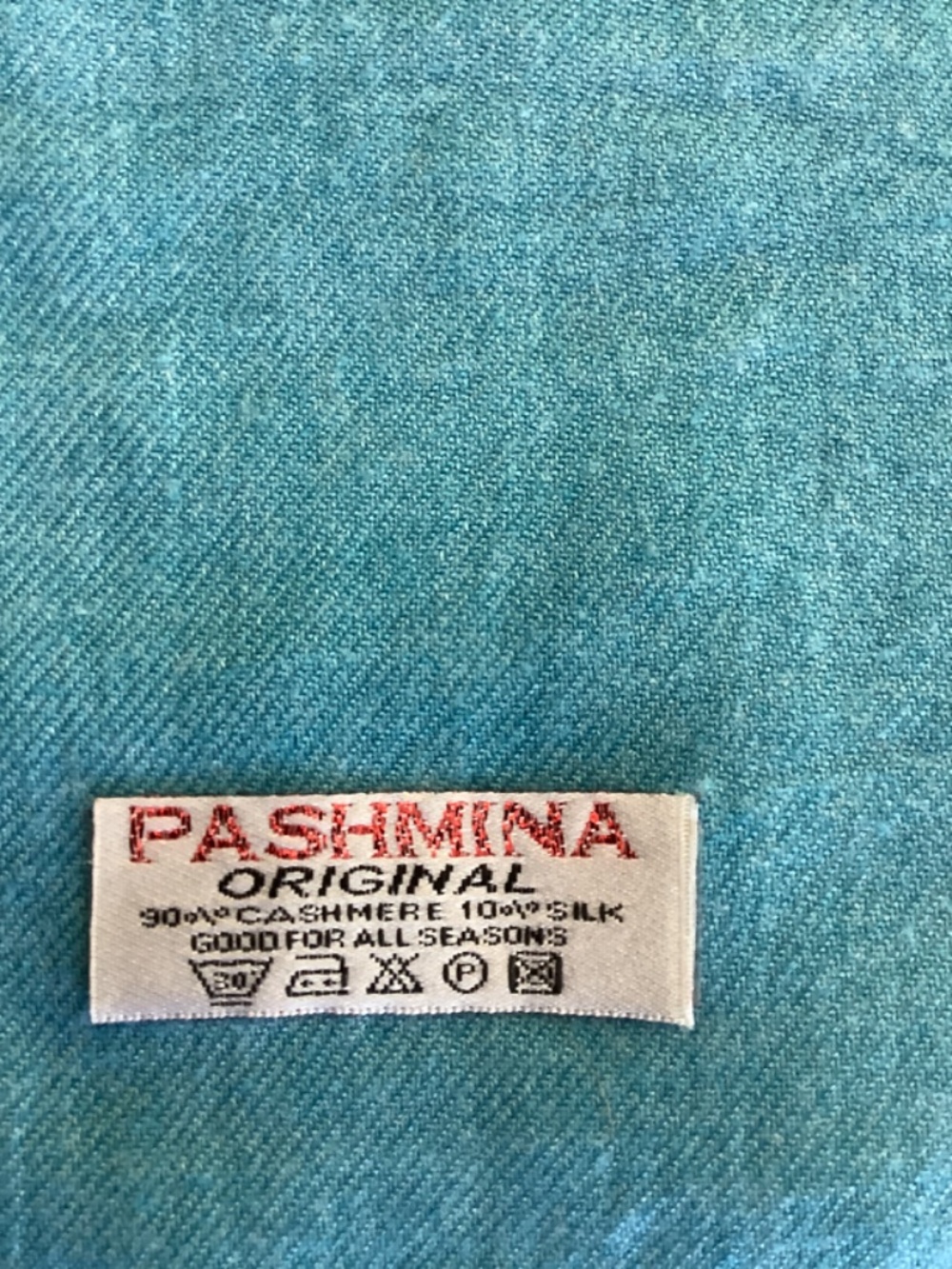 Blue Pashmina Wrap - Picture 3 of 3